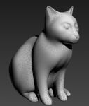 猫,动物雕塑max3d模型