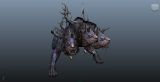 龙之谷,三头犬,游戏角色maya3d模型
