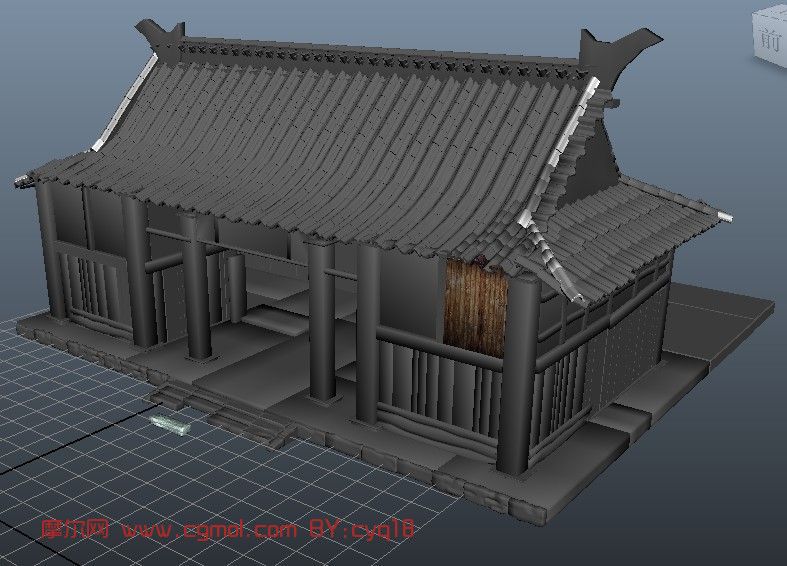 古代房子,古代建筑,室外场景maya3d模型