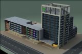 酒店,建筑,室外场景max3d模型