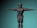 士兵,战士,男孩,卡通人物maya3d模型