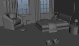 室内,卧室场景3D模型