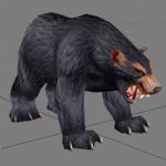 熊,黑熊,游戏动物max3d模型