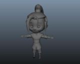 古装男孩,卡通人物maya3d模型