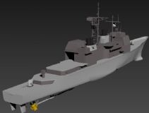 导弹驱逐舰,战舰,船max3d模型