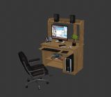 办公台,电脑桌,桌椅max3d模型