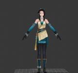 古剑奇谭天气姐【风晴雪】,游戏角色,女性max3d模型