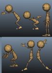 小黄人跳跃动作,动画人物maya3d模型