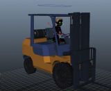 叉车,运输工具maya3d模型