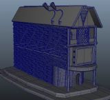 双层阁楼,建筑,室外场景maya3d模型