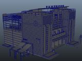 办公楼,建筑,室外场景maya3d模型