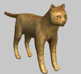 猫,动物雕塑3d模型