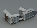居民楼,现代大宅院3d模型