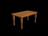 餐桌,木桌,家具3D模型