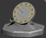 古代日晷,日规,计时器,建筑3D模型