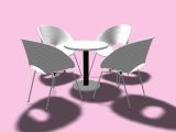 咖啡桌椅max模型