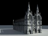 教堂max模型