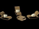 竹编摇椅3D模型