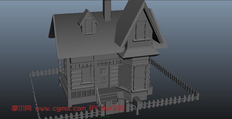 房子,卡通场景maya模型