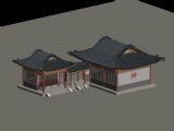 宁静寺,实瓦阁,古代建筑,阁楼,房子,住宅max模型