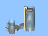环形建筑,大厦,大楼max模型