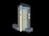 带观光电梯的建筑,办公楼max模型
