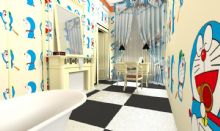 多拉A梦主题浴室,室内场景max模型