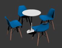 洽谈桌,桌椅,室内家具max模型