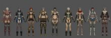 R2女角色,女战士,游戏角色max模型