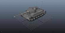 虎P坦克maya模型