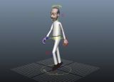 男性走路动画maya模型