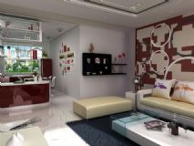 客厅,室内场景,沙发max模型