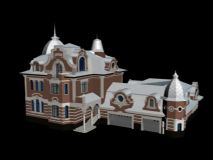 欧式小别墅,建筑,房子,住宅,室外场景max模型