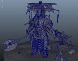 怪物角色战士,次时代斗士maya模型