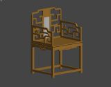 中式椅子,太师椅,室内家具max模型