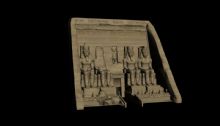 埃及法老-阿布辛贝,雕塑,建筑,室外场景max模型