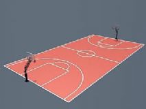 2013标准篮球场,体育,室外场景max模型