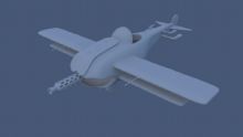 玩具飞机maya模型