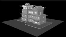 古建筑,房子,住宅,室外场景C4DR15模型