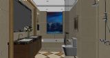 豪华卫生间,浴室,室内场景max模型