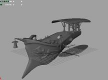 飞船maya模型