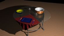餐桌,杯子,室内家具maya模型
