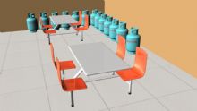 餐厅,液化气,室内场景maya模型
