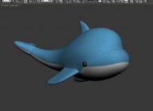 小海豚,鱼,海洋动物max模型