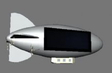 飞艇,游艇maya模型
