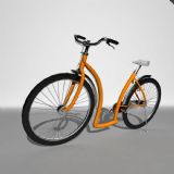 自行车,交通工具maya模型