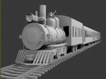 火车,交通工具,机械max模型