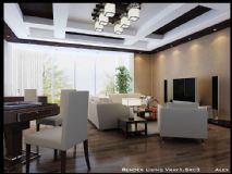 豪华客厅,室内场景max模型
