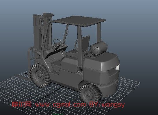叉车,机械,汽车maya模型,其他,运输模型,3D模型免费下载,CG模型下载,摩尔网 www.cgmol.com