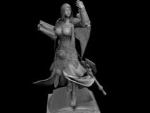 女法师,游戏角色maya模型